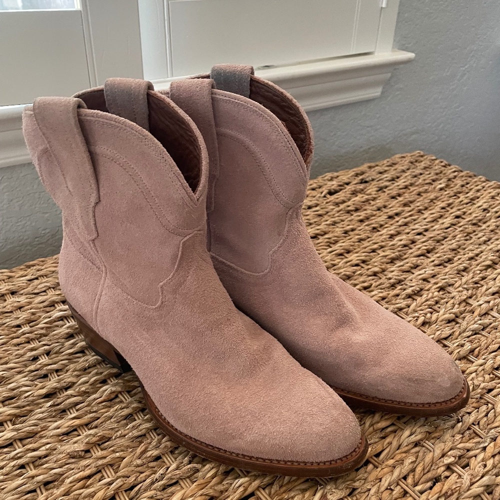 Penny Tecova roper  - pale pink/lavender suede